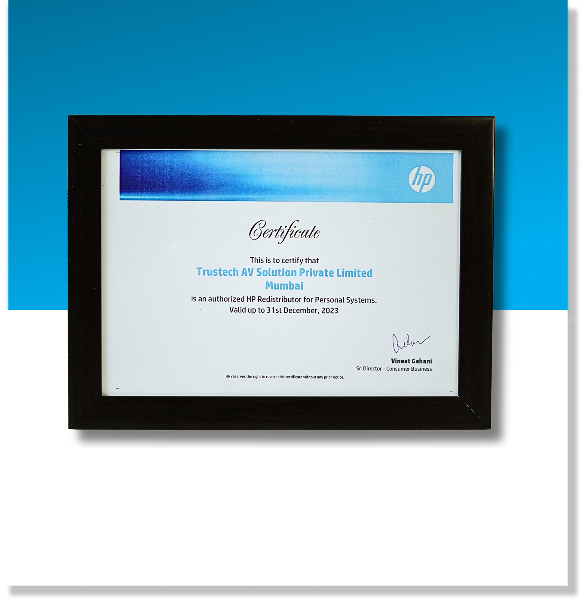 HP Authorized Redistributor